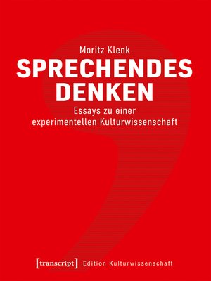 cover image of Sprechendes Denken